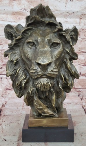 Buste mâle lion 100 bronze - buste,