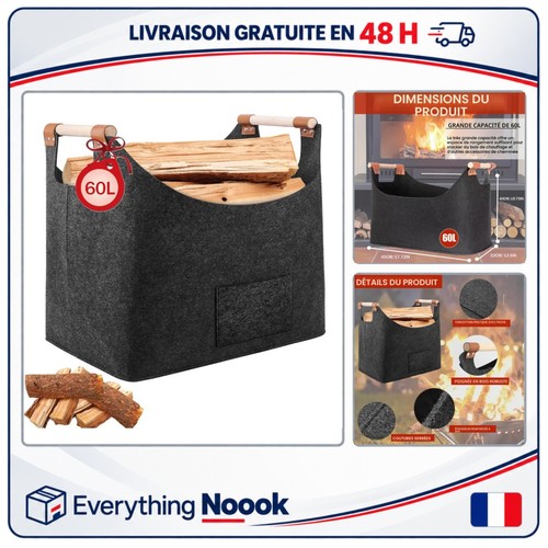 Panier bûches 60l - panier, en