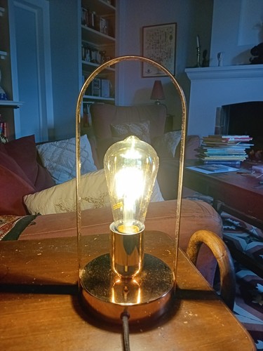 Lampe table métal finition - lampe,