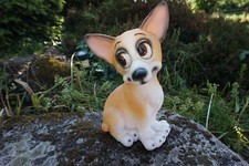 NA0682 GRANDE  FIGURINE STATUETTE CHIEN CHIHUAHUA   HUMORISTIQUE  29 cm  PROMO