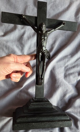 Crucifix xviiième bois et - crucifix, en