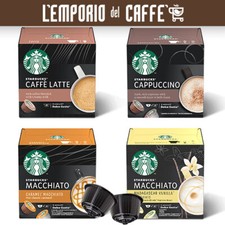 144 Capsules Starbucks Dolce Gusto : Cappuccino,Caramel,Madagascar Box au Choix