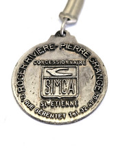 Automobile keychain - SIMCA Roger Rivière - Pierre Grange - SAINT-ÉTIENNE 60s