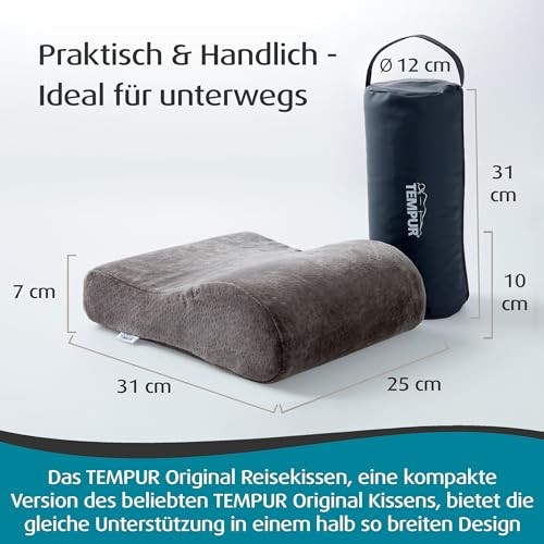 Oreiller voyage tempur gris - oreiller, de