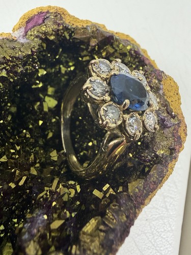 Bague marguerite jaune - en, or