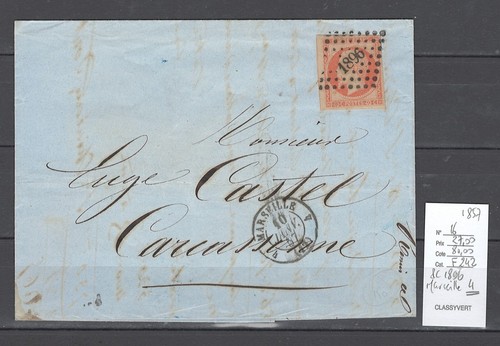 France lettre 1896 - pc,