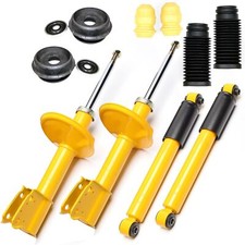 4 TA Technix Amortisseurs de Sport avant Arrière + Dom Capuchons Renault Clio 1