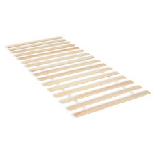 Sommier à lattes roulé 90x200 cm – 16 lattes en bois massif robuste Homestyle4u
