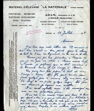 MAULE (78) LIVESTOCK EQUIPMENT / INCUBATORS CHICKEN COOPS "A. ADAM" in 1924