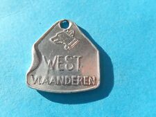 DOG TAX DOG PLAQUE identity WEST FLANDERS MEDAL 1974