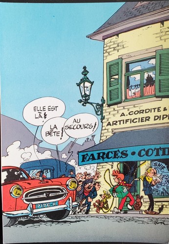 Carte postale les - les, du