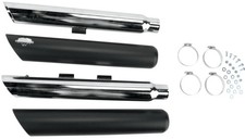 Vance & Hines 46843 Twin Slash Slip-On Exhaust Mufflers 07-17 Harley Fatboy