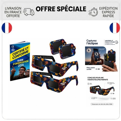 Lunettes eclipse solaire 2026 - lunettes,