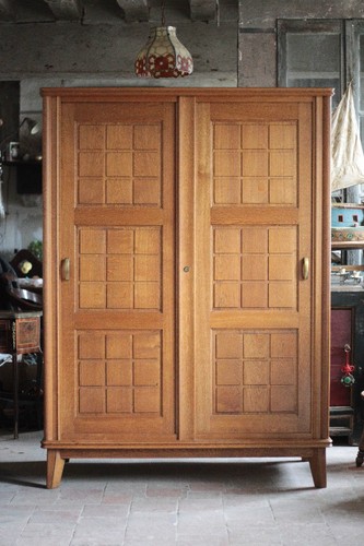Armoire bois vintage - armoire,