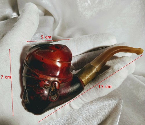 Pipe tête nubien en - pipe, "tête
