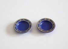 PLAYMOBIL (H3131) PRINCESSES - Lot of 2 Plates Blue Dorures Kitchen Palace 4251