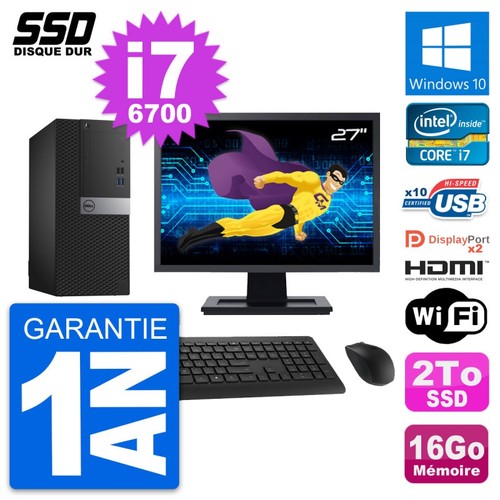 Tour dell 7040 ecran - 7040, 27"
