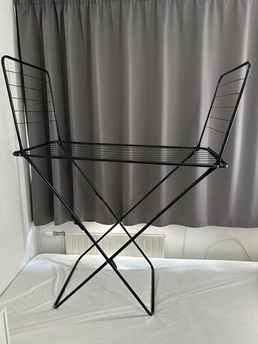 Séchoir linge pliable noir - séchoir,