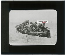 Boat, Boussod-Valadon drawing, glass plate, black & white, positive 8.5x10 cm