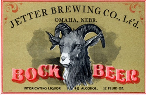 Jetter brewing bock - beer, label