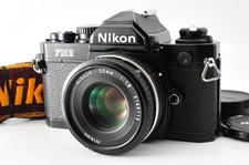 Près De Mint Nikon Neuf FM2N Noir 35mm Reflex Caméra à Film AI-S 50mm F1.8 Mf