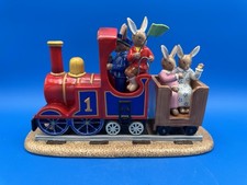Royal Doulton Bunnykins Tableau - All Aboard - LE 186/500 - 2012 - Train