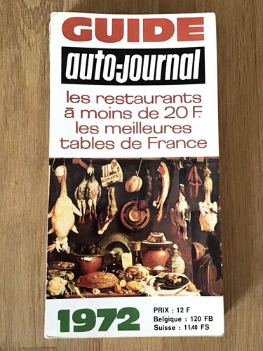 1972 guide des restaurants - guide,