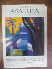 Affiche d'Exposition Peintures Briata,DabinHilaire,etc.. 63 cm sur 45 cm   67