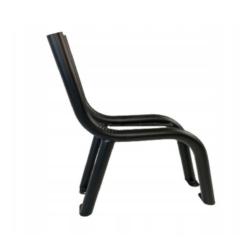 Pieds banc acier noir - pieds,