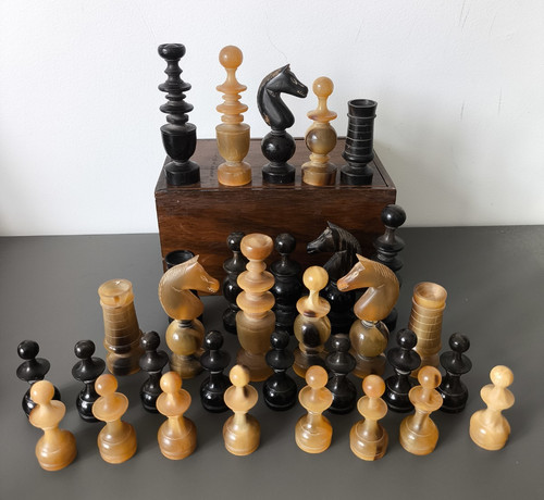 Antique french jeu échecs - antique,