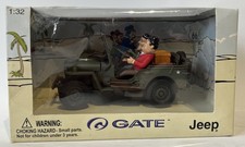 Laurel & Hardy Jeep Adventure Figures In Box Larry Harmon Gate 1:32 Boxed