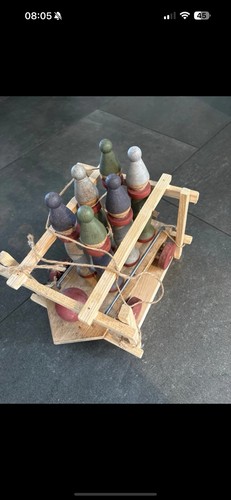 Jeu quilles bois - quilles, en