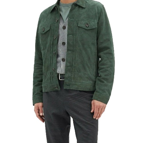 Veste cuir suédé agneau - cuir, d'agneau