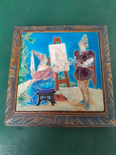 Dessus plat musical emaux - dessus,