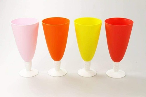 Lot verres pied - a,