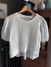 pull tunique blanc ZARA taille