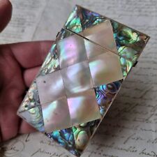 Etui en Nacre Abalone Napoléon III milieu XIXè Victorian MOP Case Mid 19thC