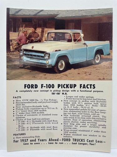 Ford 100 1957 camionnette - ford,