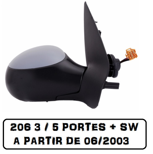 Retroviseur peugeot 206 droit - retroviseur,