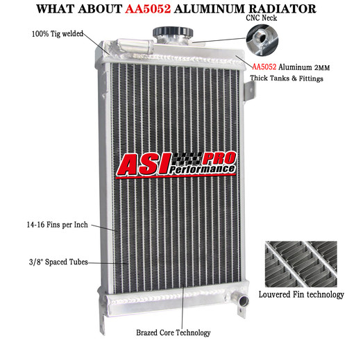 3rangées aluminium radiateur - 3rangées,