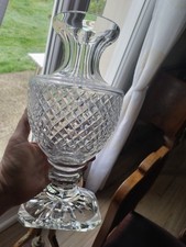 Ancien vase Médicis en cristal pointe diamant Baccarat ? Saint Louis?