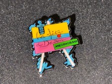 (Z12) VINTAGE ENAMEL BADGE PINS COLLECTION LA FETE DU DESSIN MECHANORMA 1991