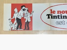 Tintin/Hergé - RARE Affiche promotionnelle Tintin et les Picaros 1976 Casterman 