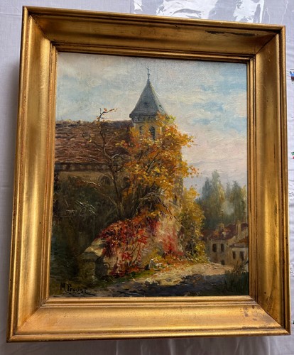 Peinture huile sur toile - , 38,5