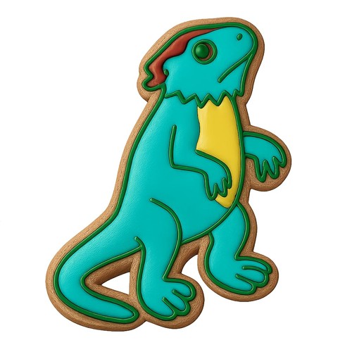 Standing pogona cookie - pogona, cutter