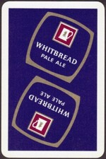 Playing Cards 1 Single Card Old WHITBREAD Brewery PALE ALE BEER Advertising Art 