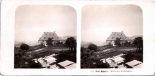 Germany, Hönningen, Drying Linen, Vintage Print, ca.1900, Stereo Wine Print