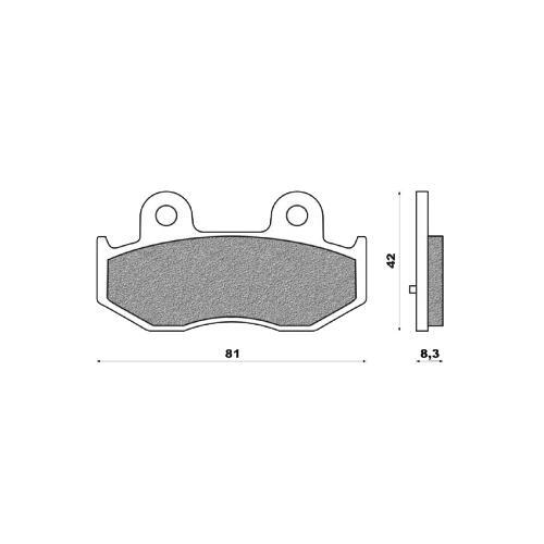 Plaquettes pour freins maxi - plaquettes, de