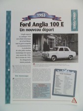 CARTE FICHE AUTO FORD ANGLIA