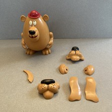 Eggsters Eggster Lumpy Lion Bully Bear Toy Tupperware 1969 Vintage Collection